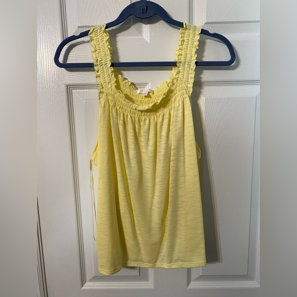LC Lauren Conrad Sunny Yellow Tank Top XXL